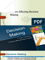 Factors Affecting Decision Making 