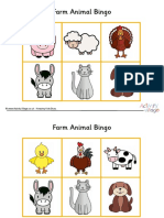Farm Animal Bingo: © WWW - Activityvillage.Co - Uk - Keeping Kids Busy