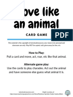 Move Like An Animal: Card Game