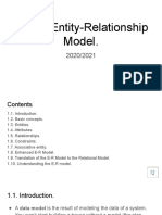 Unit 1: Entity-Relationship Model