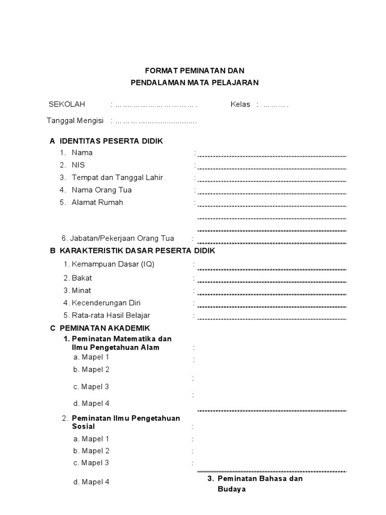 6 Form Perminatan | PDF