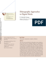 Ethnographic Approached to Digital Media