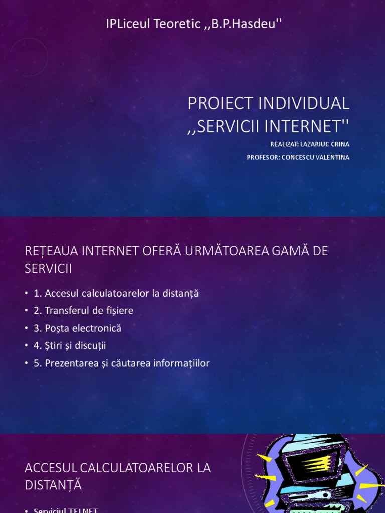 Servicii Internet Proiect | PDF