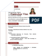 CV Datos Personales Yulimar Rojas