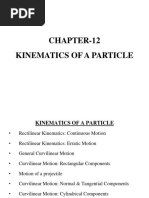 Chapter-12 Kinematics of A Particle