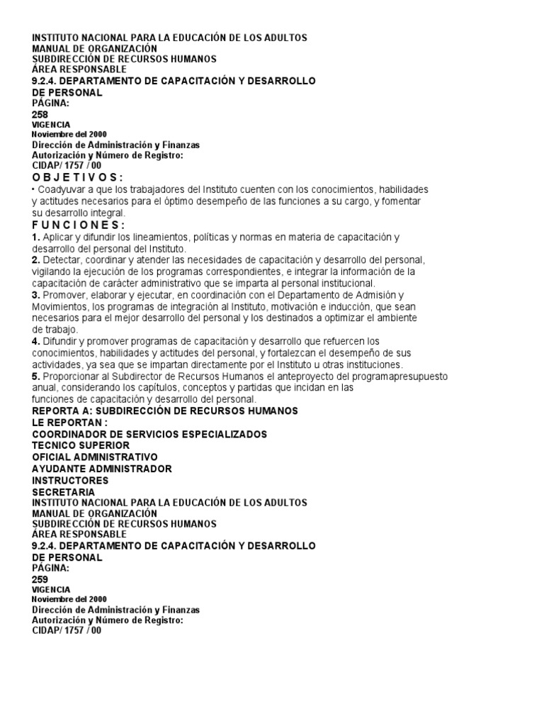 Capacitación y Desarrollo de Personal | PDF | Gestión de recursos ...