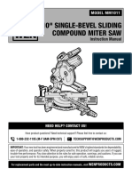 10" Single-Bevel Sliding Compound Miter Saw: Instruction Manual