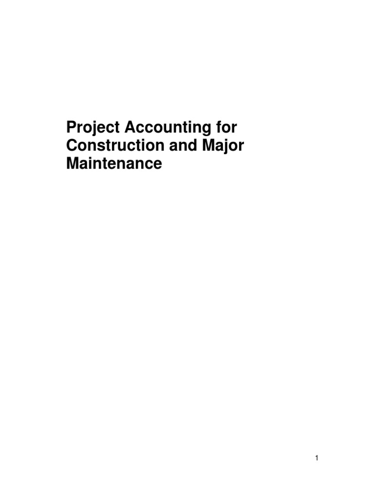 Project Accounting for Construction | PDF | Expense | Depreciation