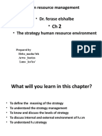 Dr. Ferase Elshalbe - The Strategy Human Resource Environment