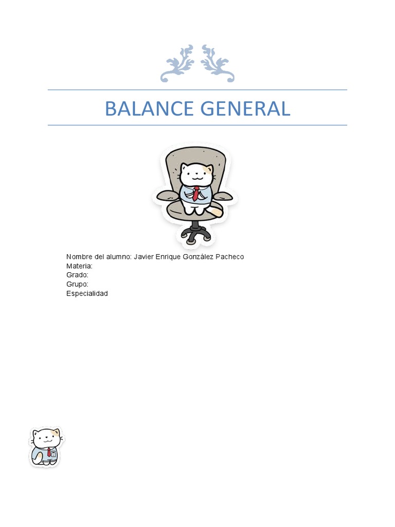 Clasificación de Las Cuentas Del Balance General | PDF | Hoja de ...