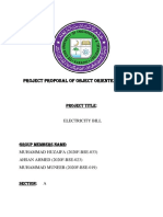 Project Proposal of Object Oriented Program