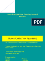 Urban Transportation Planning: Issues & Process