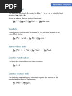 Properties of Limits PDF