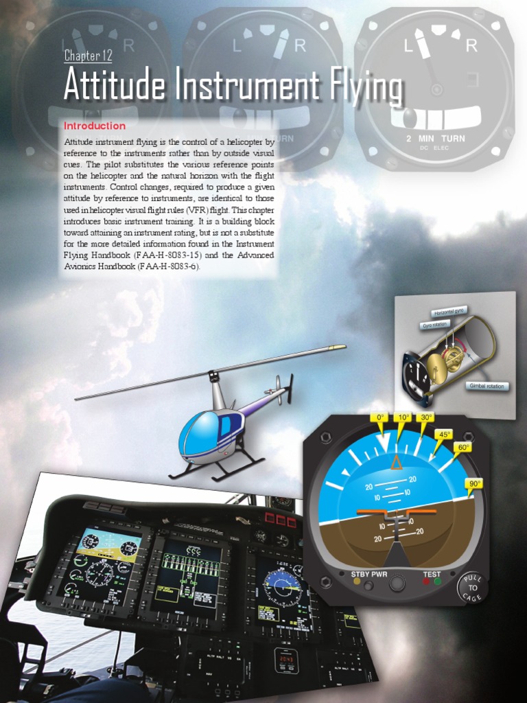 FAA Helicopters Chapter 12 Attitude Instrument Flying PDF Instrument Flight Rules