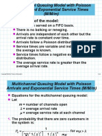 Multichannel Queuing Model With Poisson Arrivals and Exponential Service Times (M/M/M)