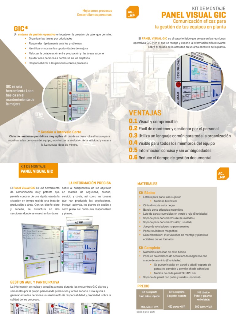 Panel Visual GIC Ficha de Producto | PDF | Informática y tecnología de ...