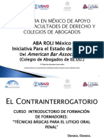6 Contrainterrogatorio Curso FF Litigio Oral Penal ABA - 9 13 de Mayo Oaxaca 20151