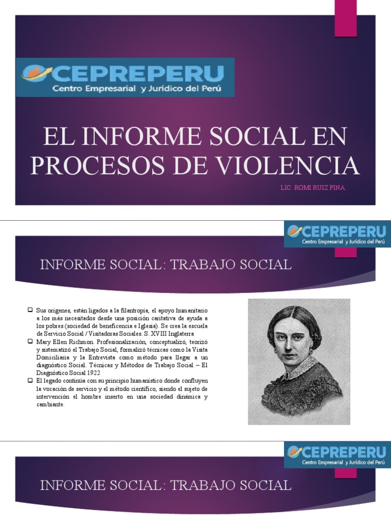 El Informe Social en Procesos de Violencia | PDF | Trabajo Social ...