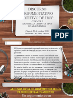 Argumentación, Clase 20 de Octubre 2020