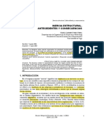 Inercia Estructural. Antecedentes y Consecuencias