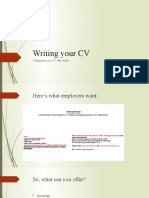 Writing Your CV: Components of A CV That Works