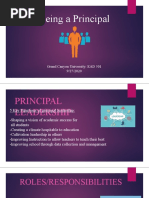 Being A Principal: Grand Canyon University: EAD 501 9/27/2020