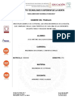 Instituto Tecnologico Superior de La Venta: Nombre Del Trabajo