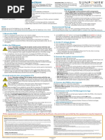 Sunpower PV Supervisor 6 Installation Instructions 531566 Reva 0