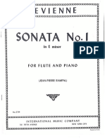 Devienne Sonata 1 - E Minor - Flute Piano