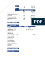 Plantilla Cálculo de Planilla