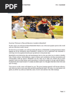 Detailed Lesson Plan in Basketball | PDF | Sports | Ball Games