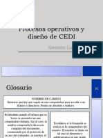 3.3 Procesos Operativos y Diseño de CEDI