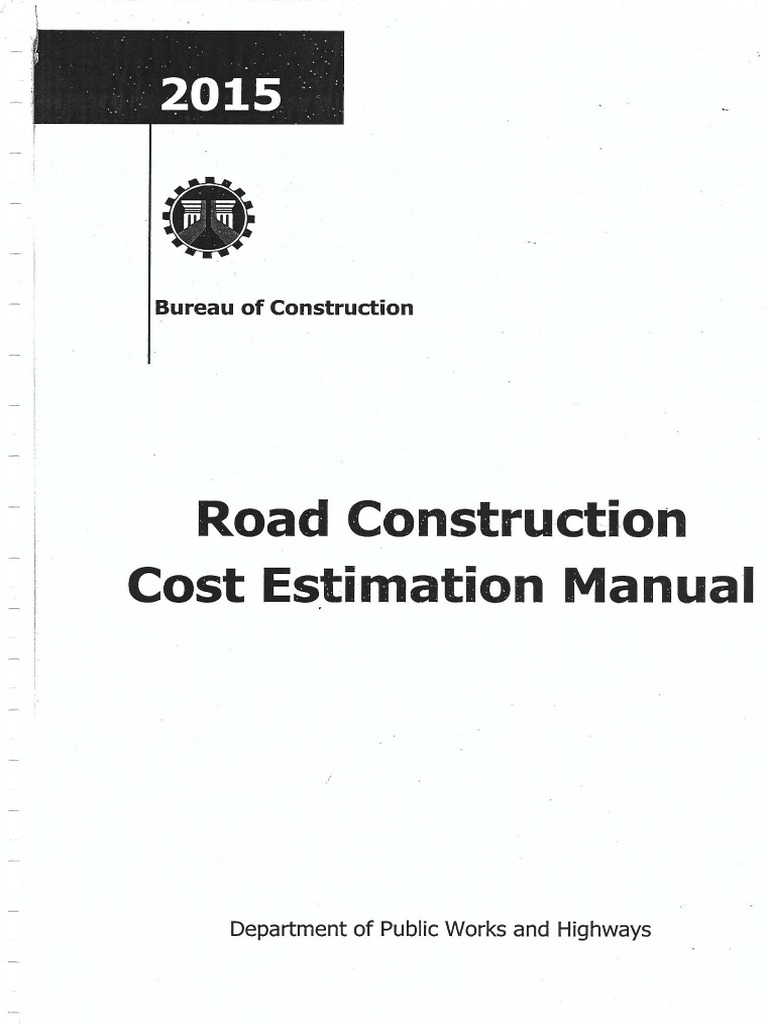 2015 DPWH Cost Estimation Manual PDF