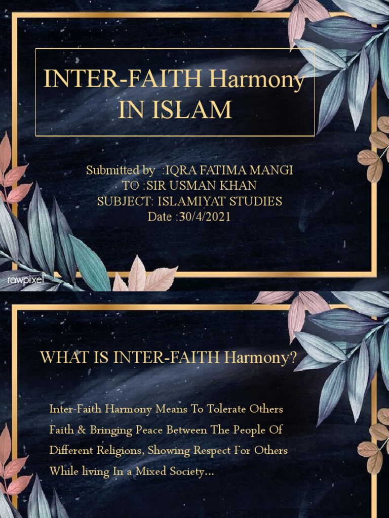 Interfaith Harmony in Islam | PDF