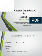 Computer Organization & Design: Number System