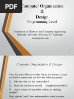 Computer Organization & Design: Programming Level