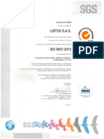 Certificacion ISO 9001 LISTOS