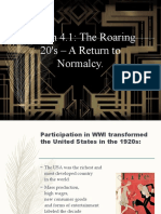 1 Return To Normalcy - America in The 1920s