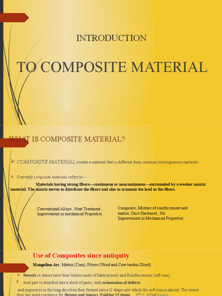 Introduction to Composite Materials | PDF | Composite Material | Fibers