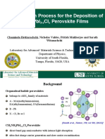 A Novel Growth Process For The Deposition of CH NH Pbi CL Perovskite Films