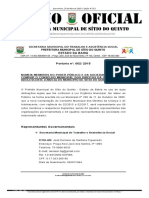 Secretaria Municipal Do Trabalho E Assistência Social Prefeitura Municipal de Sítio Do Quinto