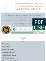 Fabrication and Characterization of Batio (Bto) Ferroelectric Nanoparticles Embedded CH NH CL Perovskite Solar Cells