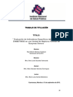 Evaluación de indicadores del programa DIABETIMSS en UMF de Guaymas