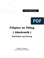 Week10 KATITIKAN NG PULONG Filipino Sa Piling Akademik 1
