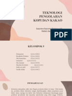 Tugas PPT-Kelompok 5 (B) - Teknologi Pengolahan Kopi Dan Kakao