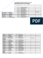 Jadwal Pratikum Semester Genap 2020/2021: Laboratorium Fakultas Farmasi Senin