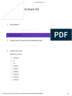 4th Quarterly Exam-K2 SCIENCE - Google Forms