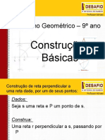 Desenho Geometrico 9ano - Construcoes Basicas