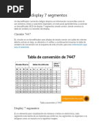 Decodificadores 7447 y 7448 para Displays | PDF