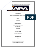 TAREA I Análisis y Modificación de Conducta